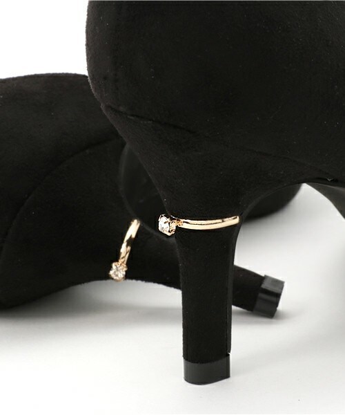 EVOL（イーボル）の「EVOL ILIMA ヒールダイヤモチーフサイドオープンパンプス IH7221（パンプス・レディース・ブラック/ベージュ/ネイビー/レッド・22.0cm/22.5cm/23.0cm/23.5cm/24.0cm/24.5cm/24.5㎝）」の10枚目の写真