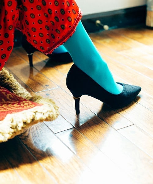 EVOL（イーボル）の「EVOL ILIMA ヒールダイヤモチーフサイドオープンパンプス IH7221（パンプス・レディース・ブラック/ベージュ/ネイビー/レッド・22.0cm/22.5cm/23.0cm/23.5cm/24.0cm/24.5cm/24.5㎝）」の14枚目の写真