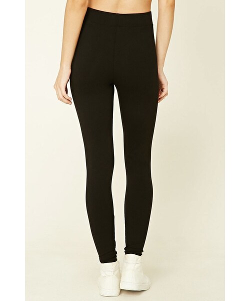 FOREVER 21（フォーエバー トゥエンティーワン）の「FOREVER 21 Stretch-Knit Leggings（レギンス/スパッツ・レディース・Black/Brown・XS/S/M/L）」の8枚目の写真