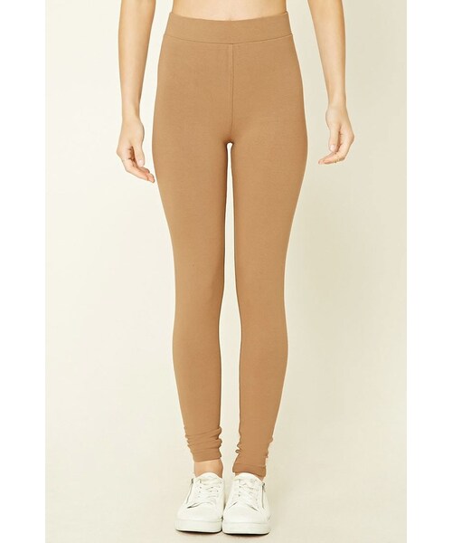 FOREVER 21（フォーエバー トゥエンティーワン）の「FOREVER 21 Stretch-Knit Leggings（レギンス/スパッツ・レディース・Black/Brown・XS/S/M/L）」の6枚目の写真