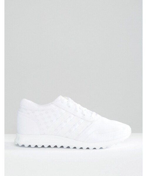 adidas（アディダス）の「Adidas adidas Originals White Los Angeles Sneakers（スニーカー・レディース・White・US 9.5/US 6.5/US 5.5/US 10.5/US 7.5/US 7/US 8/US 9/US 8.5/US 10/US 6）」の4枚目の写真