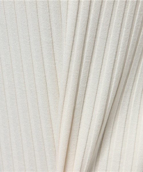 actuel(アクチュエル)の「テレコノースリーブトップス(Tシャツ/カットソー・レディース・オフホワイト/ブラック/カーキ/レンガ・FREE)」の11枚目の写真