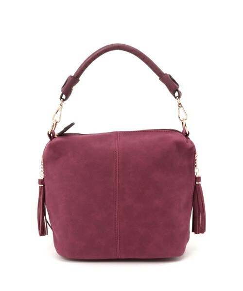 INTERPLANET WINGS(インタープラネットウィング)の「プチドーヌバッグ調 合皮バッグ(トートバッグ・レディース・グレイッシュベージュ/ネイビー/ワイン・フリー)」の3枚目の写真