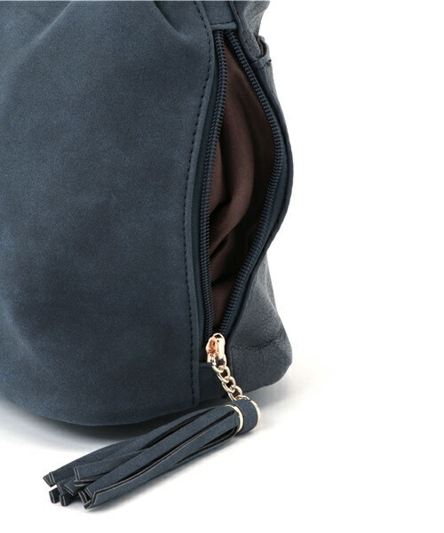 INTERPLANET WINGS(インタープラネットウィング)の「プチドーヌバッグ調 合皮バッグ(トートバッグ・レディース・グレイッシュベージュ/ネイビー/ワイン・フリー)」の7枚目の写真