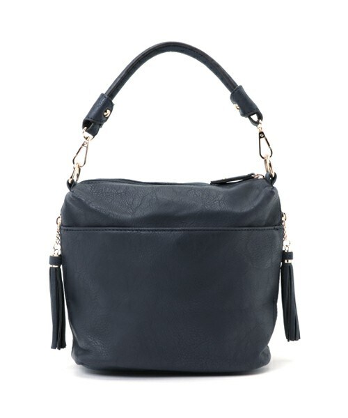 INTERPLANET WINGS(インタープラネットウィング)の「プチドーヌバッグ調 合皮バッグ(トートバッグ・レディース・グレイッシュベージュ/ネイビー/ワイン・フリー)」の5枚目の写真