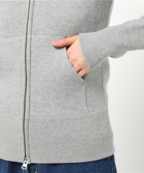 Traditional Weatherwear（トラディショナルウェザーウェア）の「Traditional Weatherwear ジップフードパーカー（パーカー・レディース・グレー/ネイビー・SMALL）」の8枚目の写真