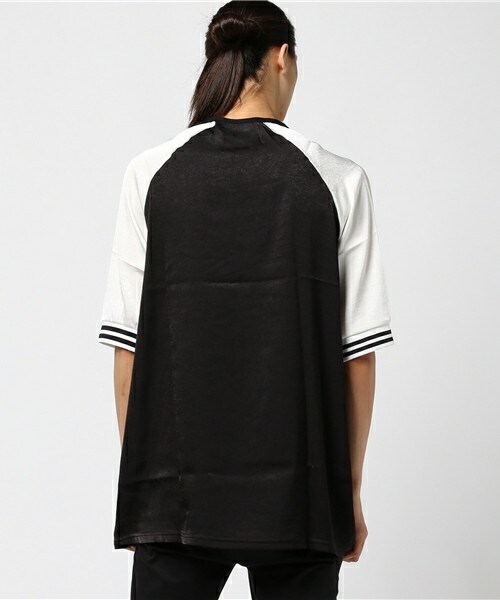 CASPER JOHN AIVER(キャスパージョンアイバー)の「CASPER JOHN AIVER ラインリブスーベニアビッグロングT(Tシャツ/カットソー・メンズ・ブラック/サックスブルー・FREE)」の11枚目の写真