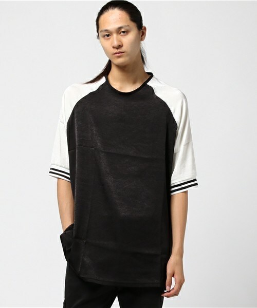 CASPER JOHN AIVER(キャスパージョンアイバー)の「CASPER JOHN AIVER ラインリブスーベニアビッグロングT(Tシャツ/カットソー・メンズ・ブラック/サックスブルー・FREE)」の16枚目の写真