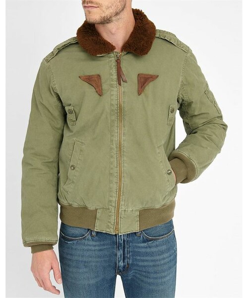 ralph lauren jeans jacket with fur collar