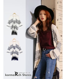 KORMARCH | フリンジニットカーディガン(カーディガン/ボレロ)