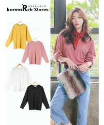 KORMARCH | ドロップショルダー長袖Tシャツ(Tシャツ/カットソー)