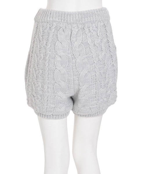 dazzlin（ダズリン）の「【sw】ケーブルニットショートパンツ（パンツ・レディース・オフホワイト/グレー/ピンク・F）」の7枚目の写真