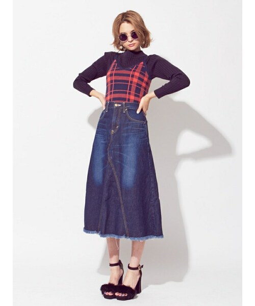 Dazzlin ダズリン の Sc Dazzlin Leeデニムロングスカート スカート Wear