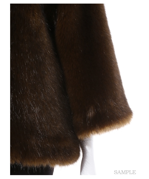 FRAY I.D（フレイアイディー）の「ミンク調ファイクファーコート