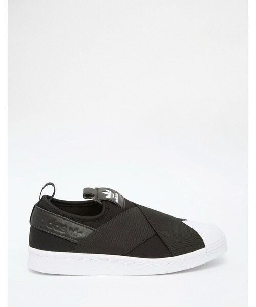 adidas(アディダス)の「Adidas adidas Orginals Black Superstar Slip On Sneakers(スニーカー・レディース・Black・US 10)」の2枚目の写真