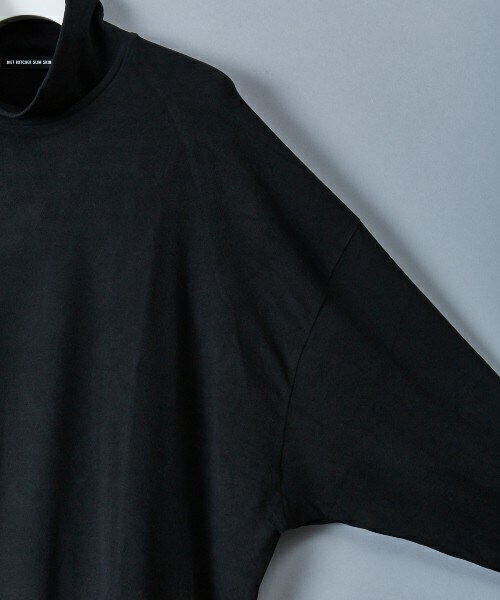 DIET BUTCHER（ダイエットブッチャー）の「DIET BUTCHER SLIM SKIN オーバーサイズハイネック（Tシャツ/カットソー・メンズ・ブラック・FREE）」の8枚目の写真