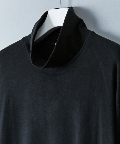 DIET BUTCHER（ダイエットブッチャー）の「DIET BUTCHER SLIM SKIN オーバーサイズハイネック（Tシャツ/カットソー・メンズ・ブラック・FREE）」の6枚目の写真