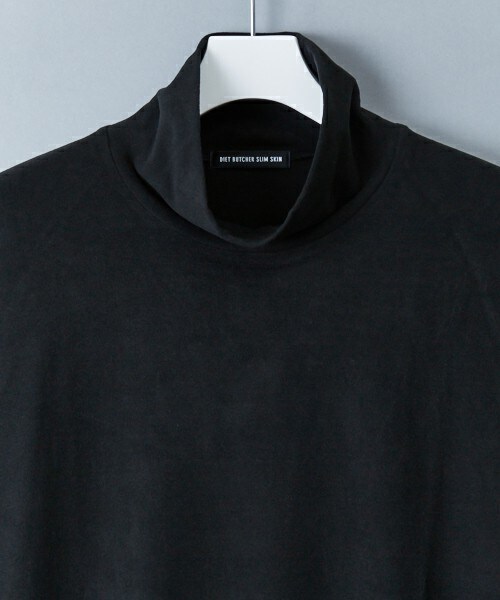 DIET BUTCHER（ダイエットブッチャー）の「DIET BUTCHER SLIM SKIN オーバーサイズハイネック（Tシャツ/カットソー・メンズ・ブラック・FREE）」の5枚目の写真