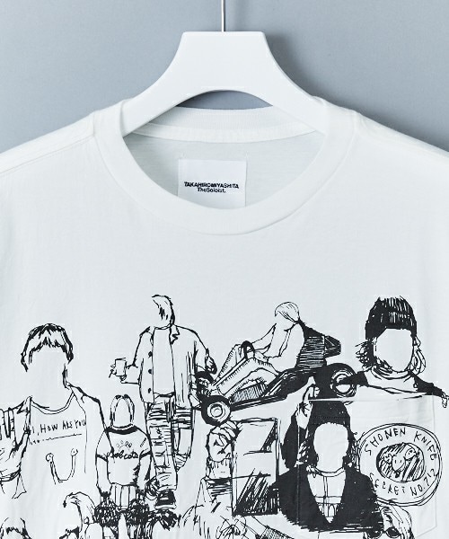 TAKAHIROMIYASHITATheSoloIst.(タカヒロミヤシタザソロイスト)の「TAKAHIRO MIYASHITA The SoloIst. 『DRAWING2』Tシャツ(Tシャツ/カットソー・メンズ・ホワイト・46/48)」の5枚目の写真