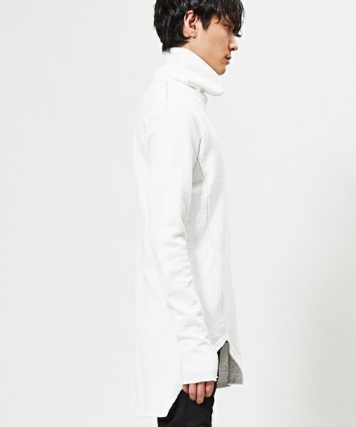 The Viridi-anne（ザヴィリディアン）の「The Viridi-anne ハイネックジャガードカットソー（Tシャツ/カットソー・メンズ・ホワイト/ブラック・3/2）」の15枚目の写真