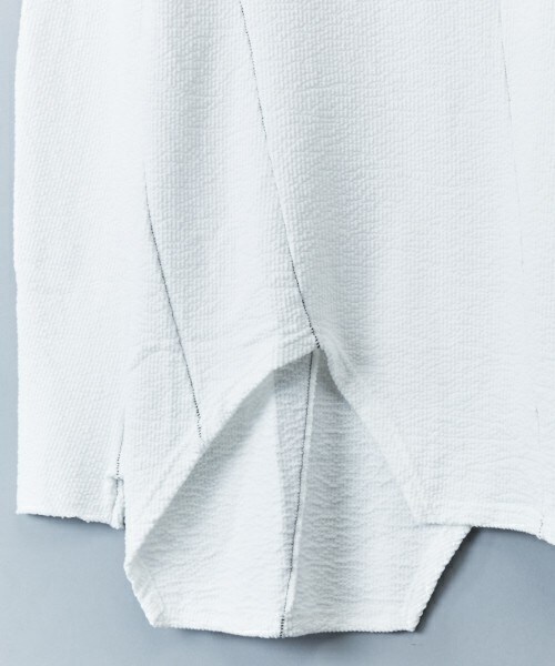 The Viridi-anne（ザヴィリディアン）の「The Viridi-anne ハイネックジャガードカットソー（Tシャツ/カットソー・メンズ・ホワイト/ブラック・3/2）」の9枚目の写真