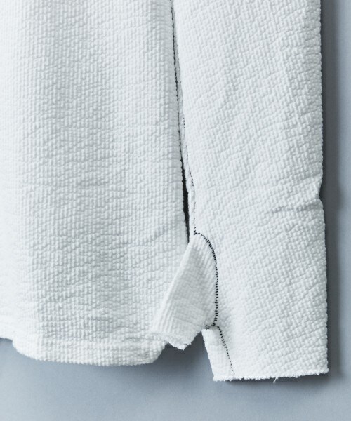 The Viridi-anne（ザヴィリディアン）の「The Viridi-anne ハイネックジャガードカットソー（Tシャツ/カットソー・メンズ・ホワイト/ブラック・3/2）」の8枚目の写真