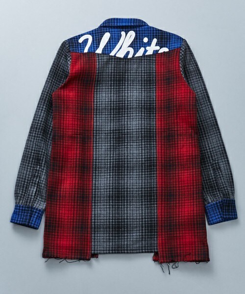 off white（オフホワイト）の「OFF WHITE パッチワークチェックシャツ 