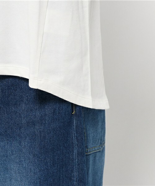 INTERPLANET（インタープラネット）の「スカーフスリーブP/O（Tシャツ/カットソー・レディース・オフホワイト/カーキ/ネイビー・FREE）」の9枚目の写真