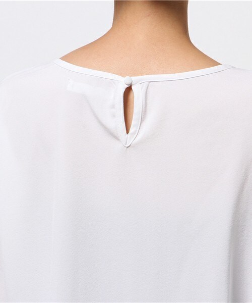 archives（アルシーヴ）の「ライン刺繍フレアスリーブﾌﾞﾗｳｽ（シャツ/ブラウス・レディース・オフホワイト/ネイビー/ピンク・MEDIUM）」の8枚目の写真