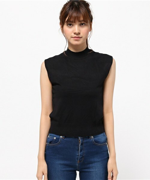 archives（アルシーヴ）の「【店舗限定商品】ハイネックノースリ（ニット/セーター・レディース・ブラック/グレー/モカ/ワイン・MEDIUM）」の5枚目の写真