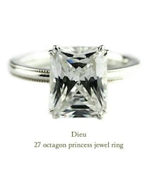 Dieu -by les desseins de DIEU- | デュー 27 オクタゴン プリンセス カット キュービックジルコニア ジュエル リング(リング)