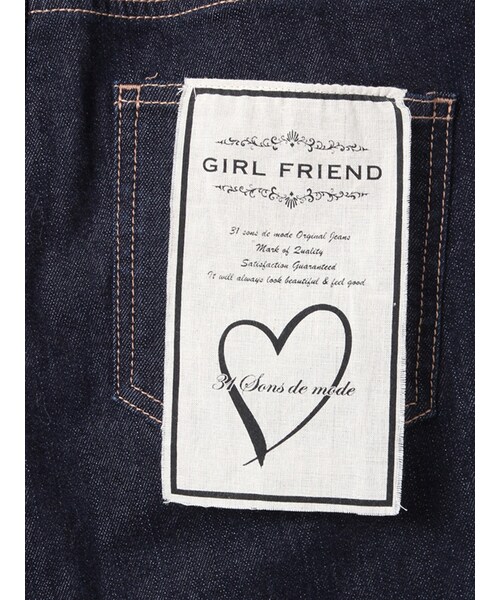 31 Sons de mode（トランテアン　ソン　ドゥ　モード）の「≪新作≫ガールフレンドデニム（パンツ・レディース・インディゴブルー/サックスブルー・36/38）」の4枚目の写真