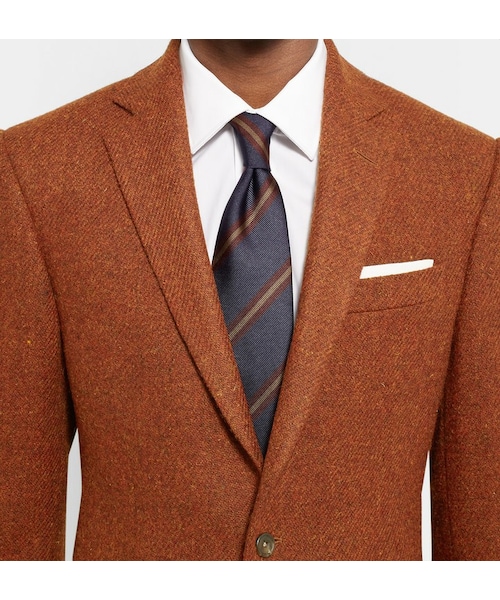 orange tweed blazer