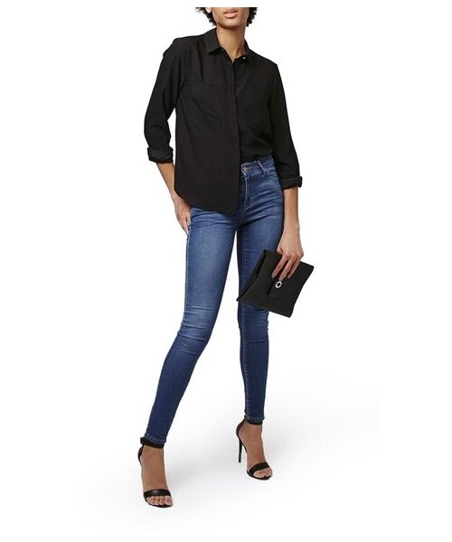 TOPSHOP（トップショップ）の「Topshop 'Leigh' Ankle Skinny Jeans（デニムパンツ・レディース・Blue・Regular 25 x 30/Regular 25 x 32/Regular 26 x 30/Regular 26 x 32/Regular 28 x 30/Regular 28 x 32/Regular 30 x 30/Regular 30 x 32/Regular 32 x 30/Regular 32 x 32/Regular 34 x 30/Regular 34 x 32）」の4枚目の写真