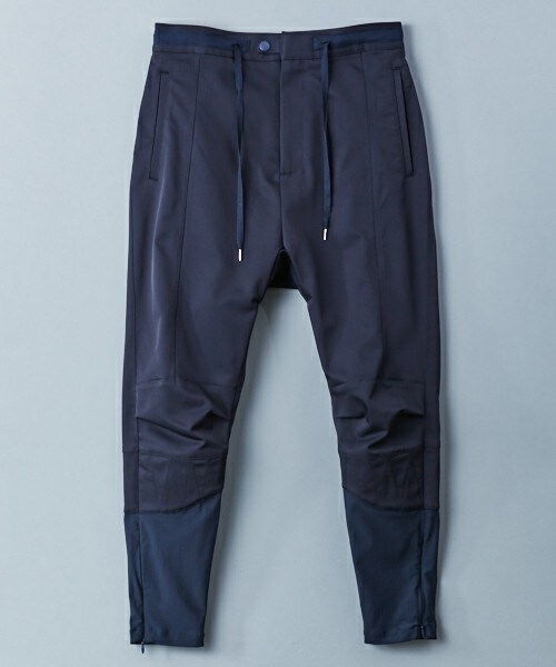 yoshiokubo(ヨシオクボ)の「yoshio kubo バイカースリムパンツ(その他パンツ・メンズ・ブラック/ネイビー・1/2)」の2枚目の写真