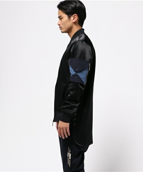 yoshiokubo(ヨシオクボ)の「yoshio kubo レースアップMA-1(ブルゾン・メンズ・ブラック・1/2)」の11枚目の写真