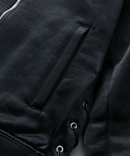 yoshiokubo(ヨシオクボ)の「yoshio kubo レースアップMA-1(ブルゾン・メンズ・ブラック・1/2)」の8枚目の写真