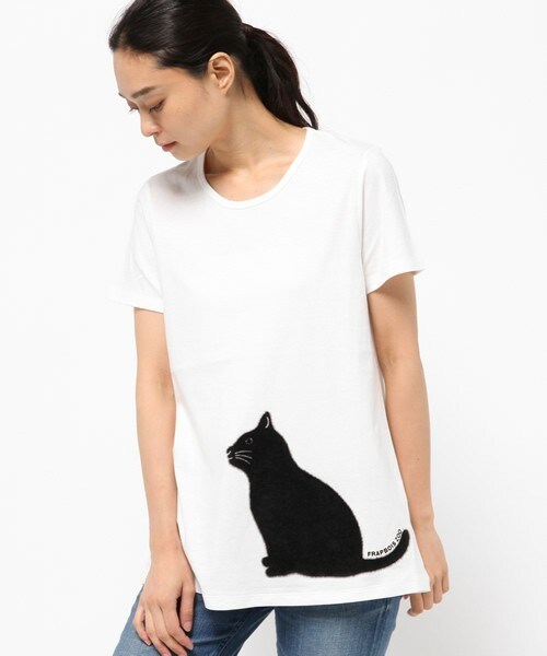FRAPBOIS（フラボア）の「ZOOフローT（Tシャツ/カットソー・レディース・ホワイト系その他/ホワイト系その他2/ブラック系その他3/ブラック系その他4・1）」の2枚目の写真