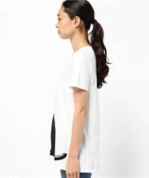 FRAPBOIS（フラボア）の「ZOOフローT（Tシャツ/カットソー・レディース・ホワイト系その他/ホワイト系その他2/ブラック系その他3/ブラック系その他4・1）」の6枚目の写真