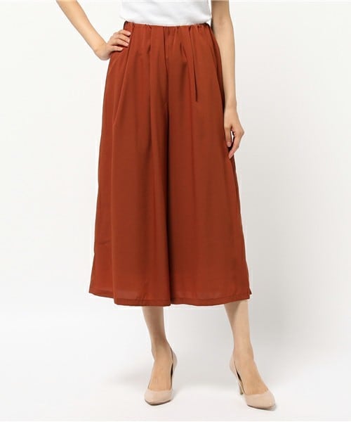 archives（アルシーヴ）の「【店舗限定商品】ジョーゼットガウチョパンツ（その他パンツ・レディース・カーキ/ネイビー/オレンジ・MEDIUM）」の3枚目の写真