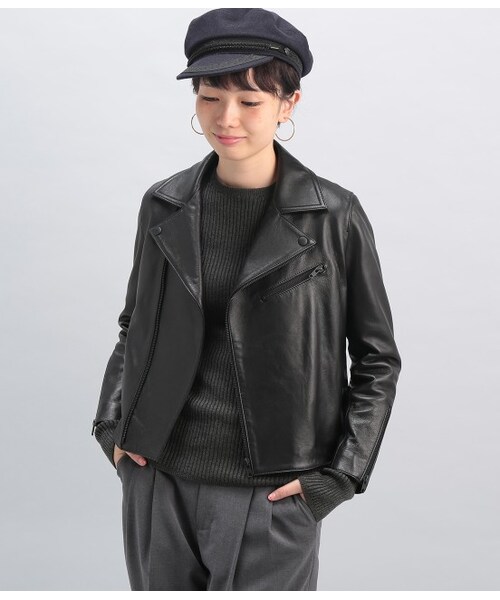 LE JUN（ルジュン）の「レザーライダースジャケット（ジャケット/アウター・ブラック・S/M）」の2枚目の写真