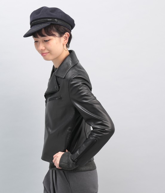 LE JUN（ルジュン）の「レザーライダースジャケット（ジャケット/アウター・ブラック・S/M）」の4枚目の写真