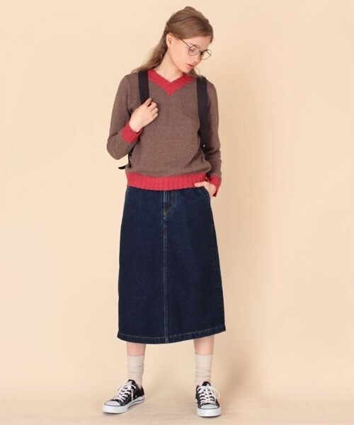 RNA-N（アールエヌエーエヌ）の「バックラップ デニムスカート（スカート・レディース・ONE WASH/ストーンウォッシュ・M）」の12枚目の写真