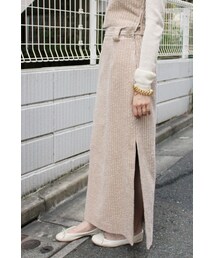 EDIT. FOR LULU | 《予約》ワイドコール タイトロングスカート◆(スカート)