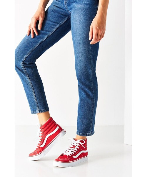 VANS（バンズ）の「Vans Red Sk8-Hi Slim Sneaker（スニーカー・レディース・Red・W 10/M 8.5/W 6/M 4.5/W 7.5/M 6/W 7/M 5.5/W 8.5/M 7/W 8/M 6.5/W 9/M 7.5）」の7枚目の写真