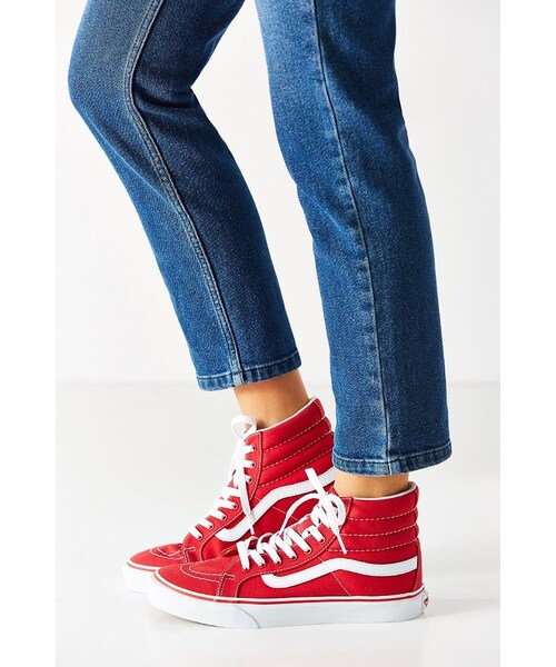 VANS（バンズ）の「Vans Red Sk8-Hi Slim Sneaker（スニーカー・レディース・Red・W 10/M 8.5/W 6/M 4.5/W 7.5/M 6/W 7/M 5.5/W 8.5/M 7/W 8/M 6.5/W 9/M 7.5）」の3枚目の写真