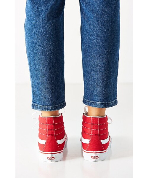 VANS（バンズ）の「Vans Red Sk8-Hi Slim Sneaker（スニーカー・レディース・Red・W 10/M 8.5/W 6/M 4.5/W 7.5/M 6/W 7/M 5.5/W 8.5/M 7/W 8/M 6.5/W 9/M 7.5）」の4枚目の写真