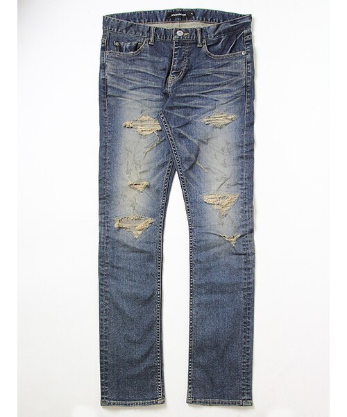 JACKROSE（ジャックローズ）の「ハイパーストレッチダメージリメイクデニム（パンツ・メンズ・インディゴ・S/M/L/XL）」の11枚目の写真