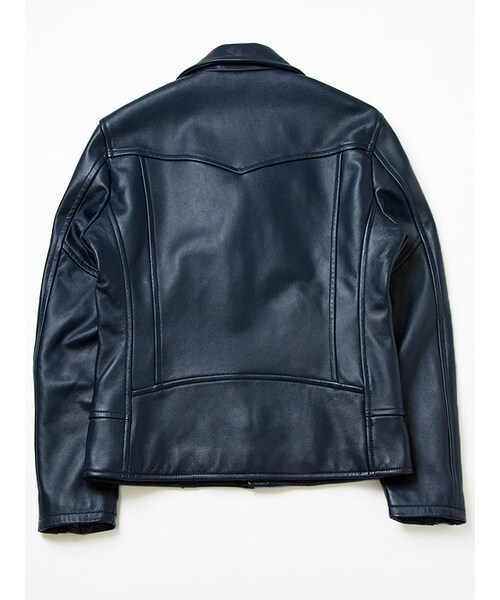 JACKROSE(ジャックローズ)の「【8月下旬入荷予定】ラムレザーダブルライダース 2016AW TAPE-1(ジャケット/アウター・メンズ・ブラック/ネイビー・S/M/L/XL)」の22枚目の写真