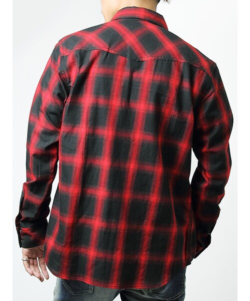JACKROSE(ジャックローズ)の「LMオンブレチェックWT(トップス・メンズ・ブラック/レッド/ブルー・M/L/XL)」の22枚目の写真